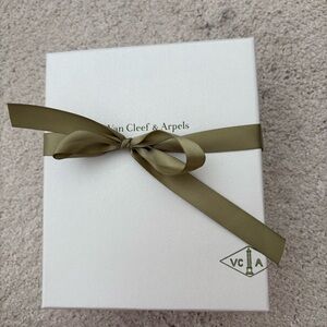 Van Cleef & Arpels Gift Box with Olive Ribbon